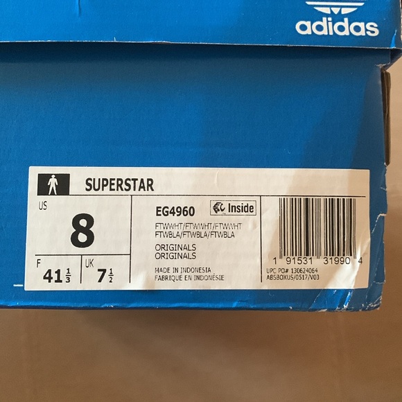 adidas Superstar, Sz. 8/9.5! Like new… - Picture 5 of 10